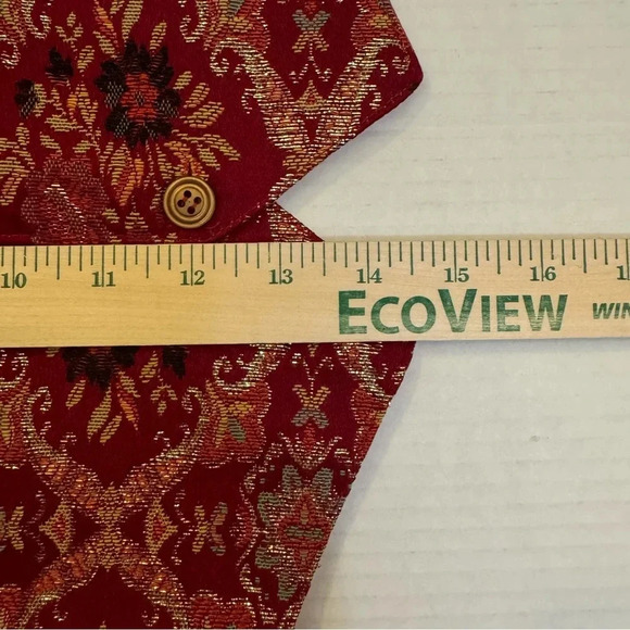 Burgundy and Gold Vest - Picture 5 of 5